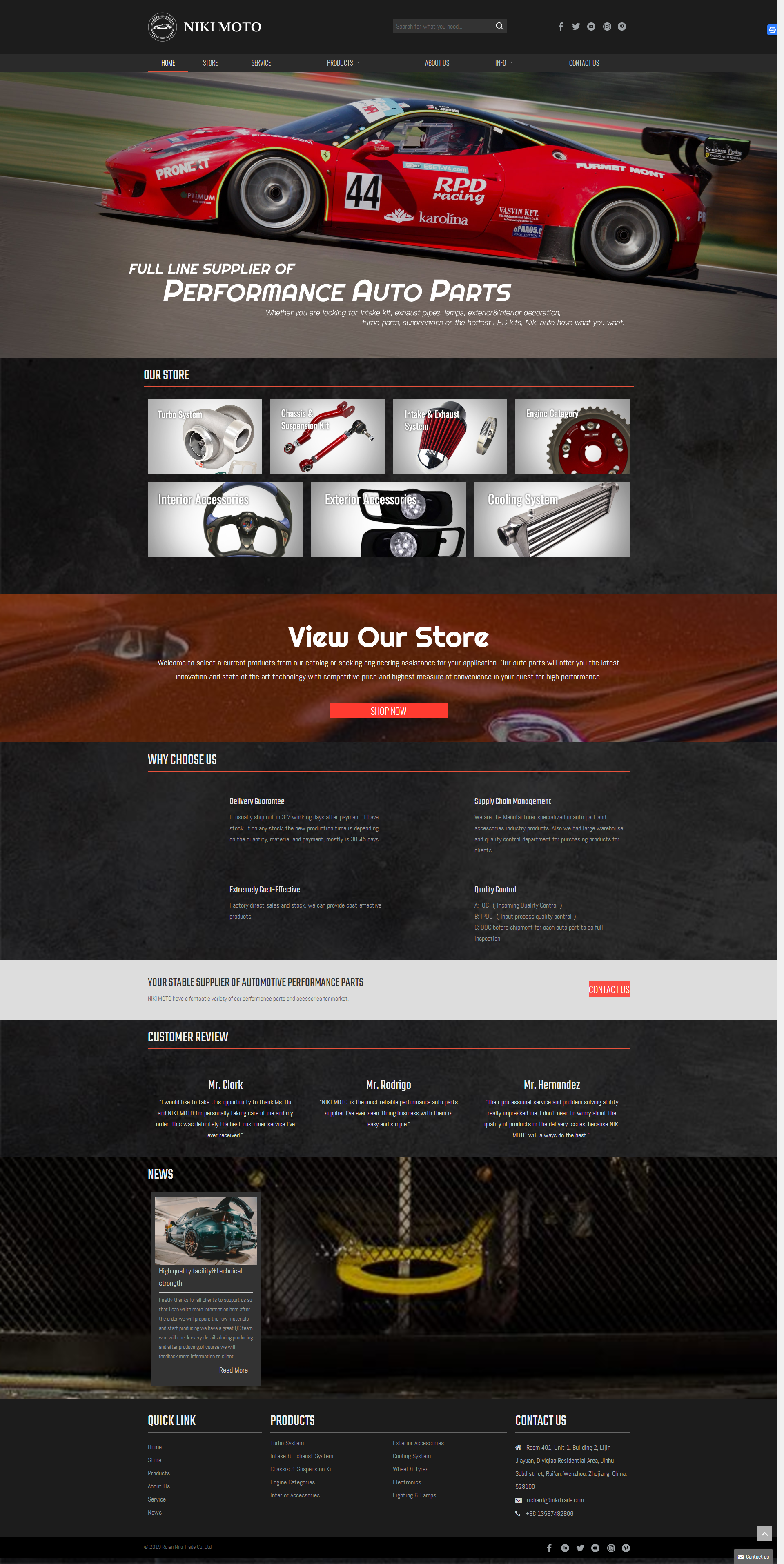 汽車(chē)配件外貿(mào)網(wǎng)站建設(shè)設(shè)計(jì)案例