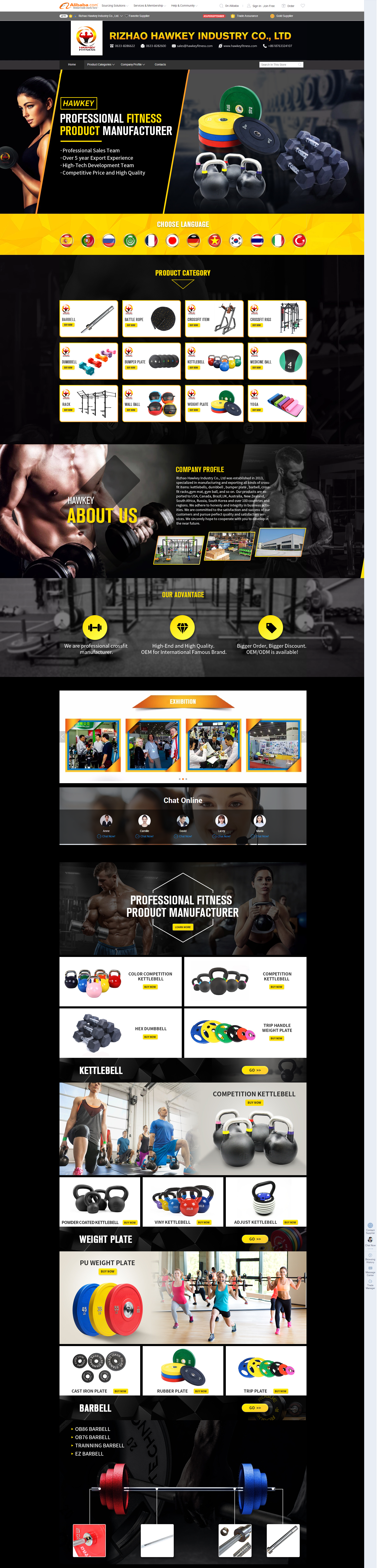 健身器材国际站装修