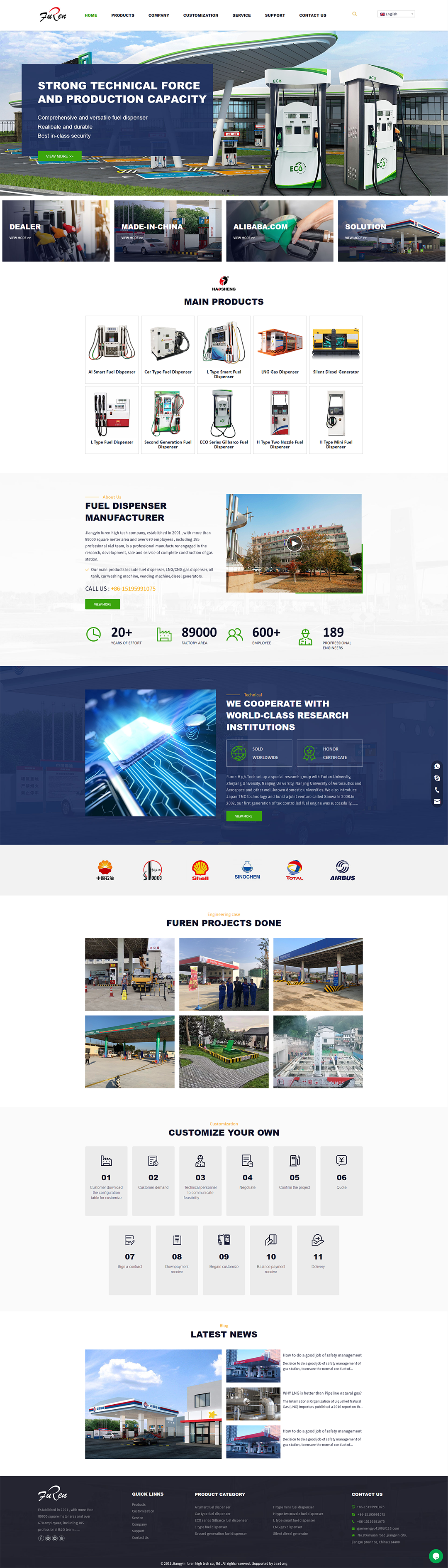 fuel dispenser, LNG gas dispenser, diesel generato