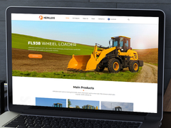 工程机械行业外贸网站案例