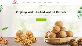 外贸网站设计案例：安徽桃果干与坚果深加工 B2B 英文官网