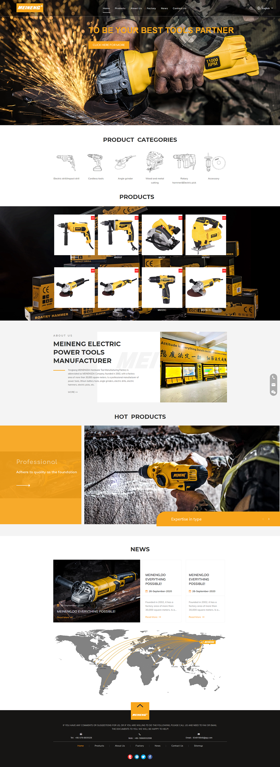 power tools manufacturer, electric drill, angle gr