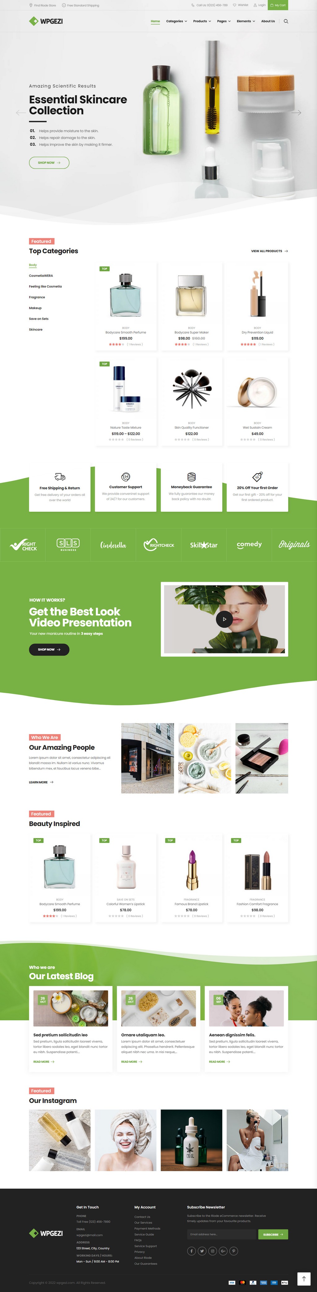 美容化妆品外贸独立站