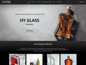 玻璃瓶行业外贸网站案例