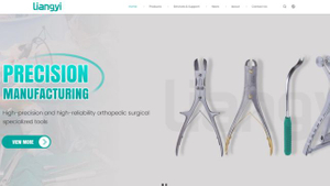 外贸网站设计案例：手术机器人与微创手术工具B2B英文官网