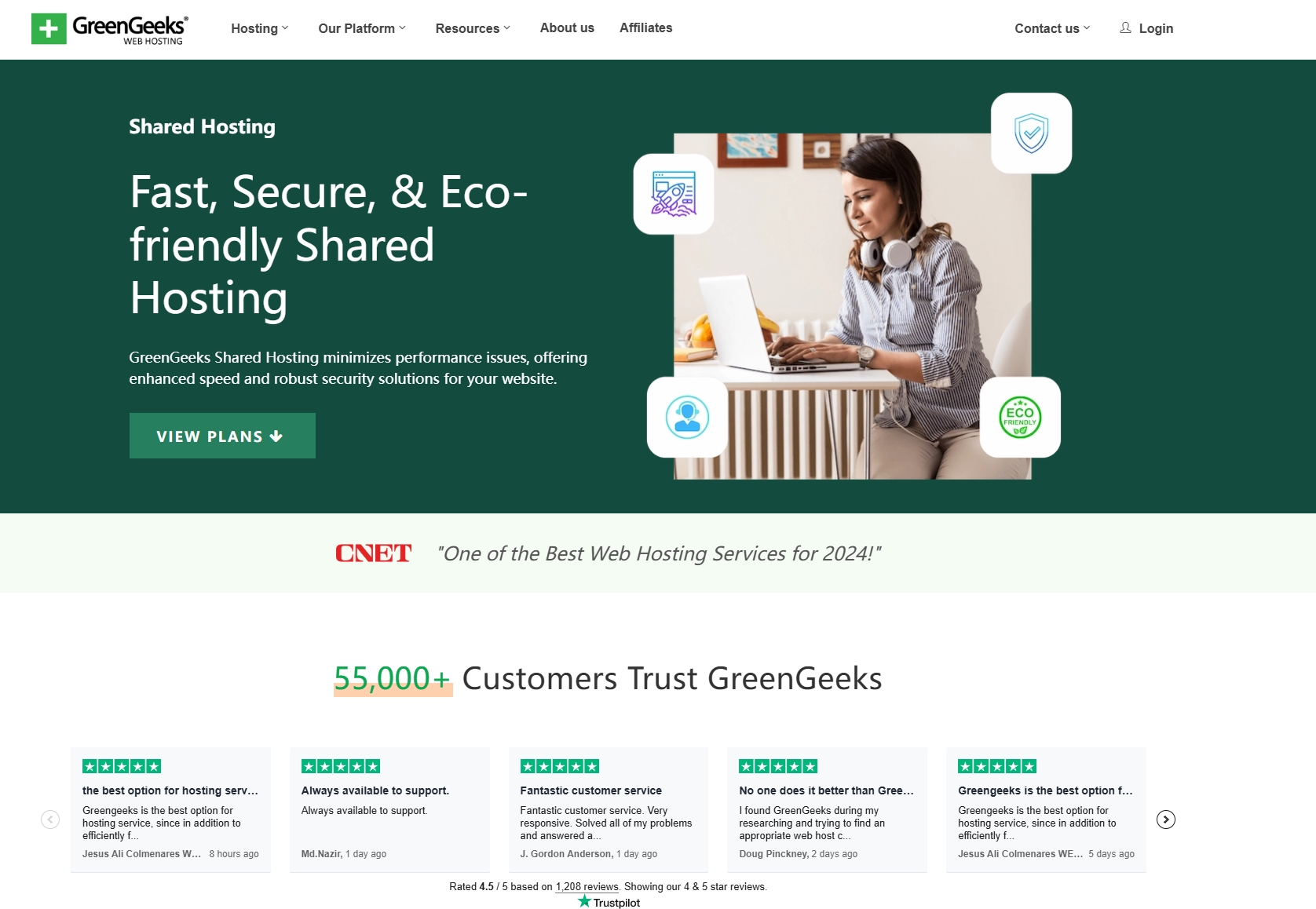 GreenGeeks：环保与效能并重的主机服务