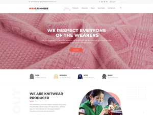 羊毛针织品行业网站案例