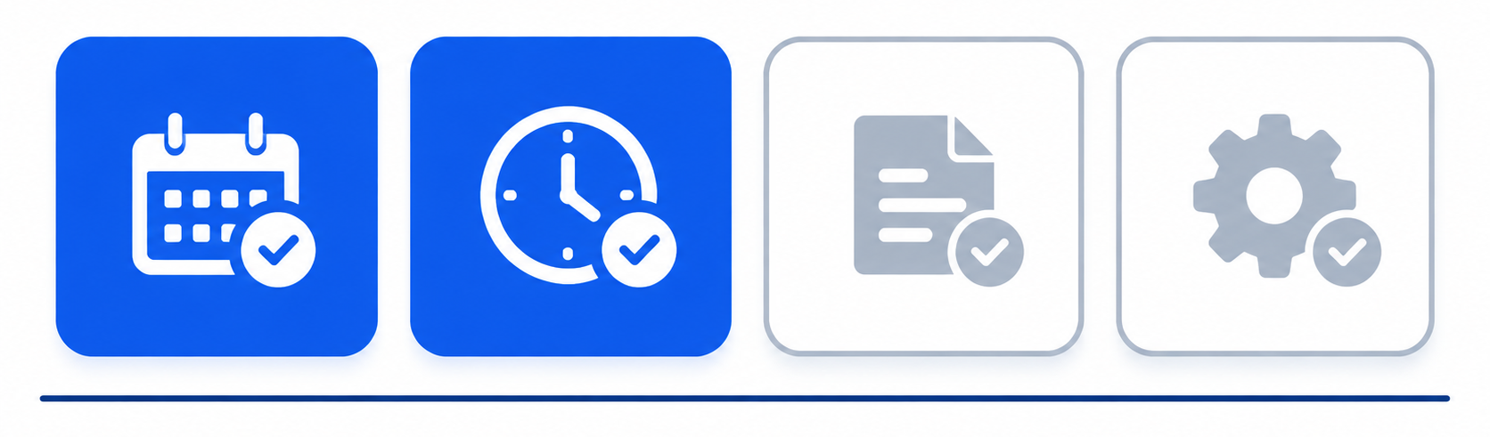 website tips divided into tasks finished in half a day and tasks taking months