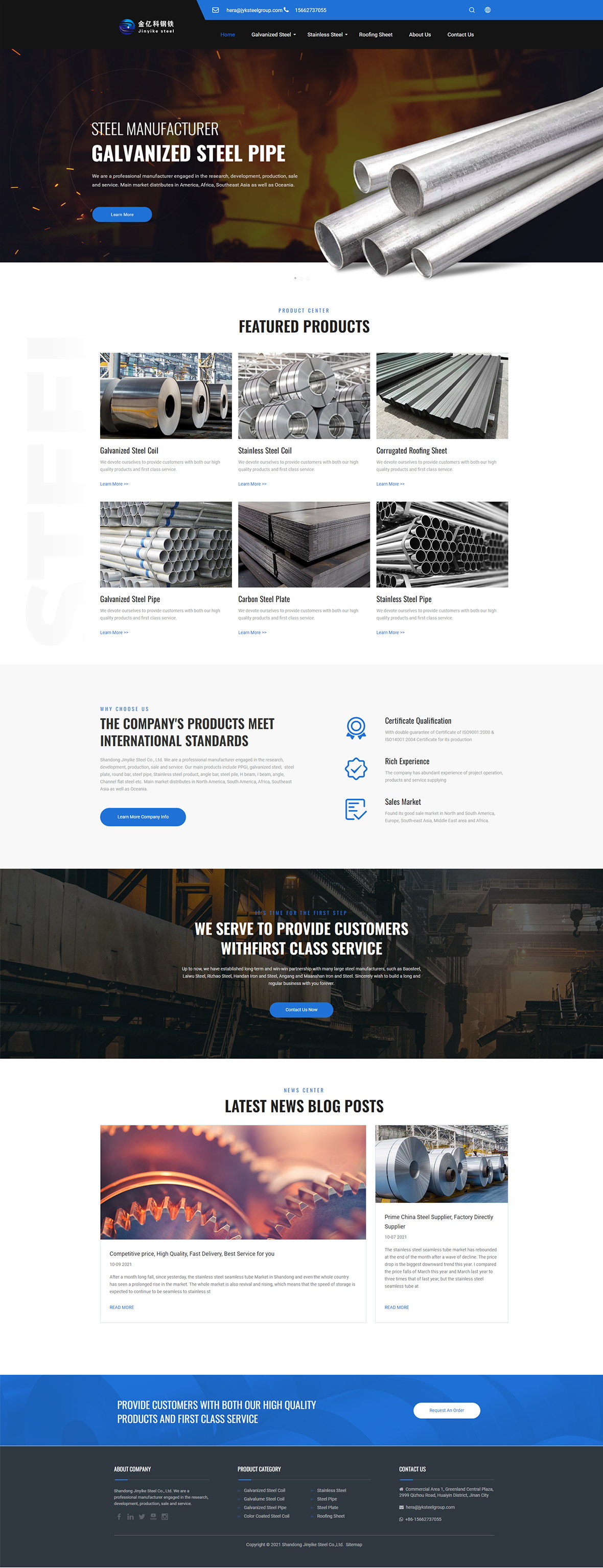 Galvanized steel, Steel plate, Round bar, PPGI, St