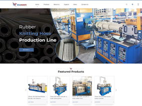 橡胶机械外贸网站建设案例