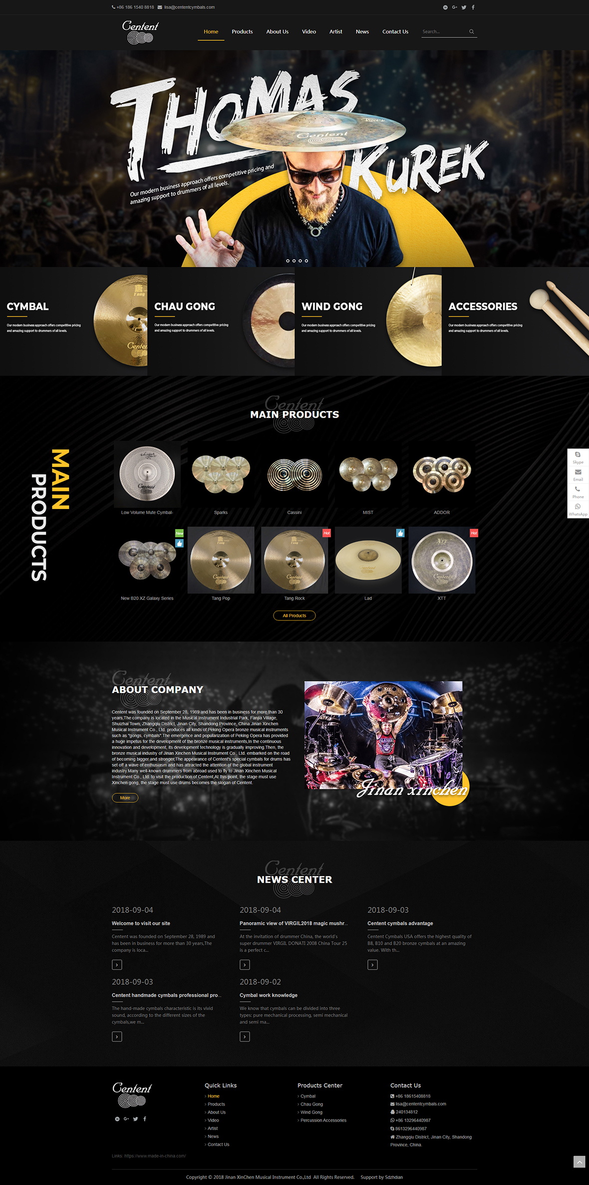 Cymbal_Drum percussion_Chau gong_Wind gong 