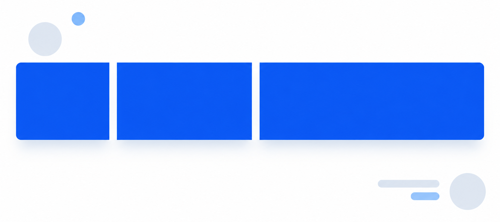annual google ads budget three unequal spending segments