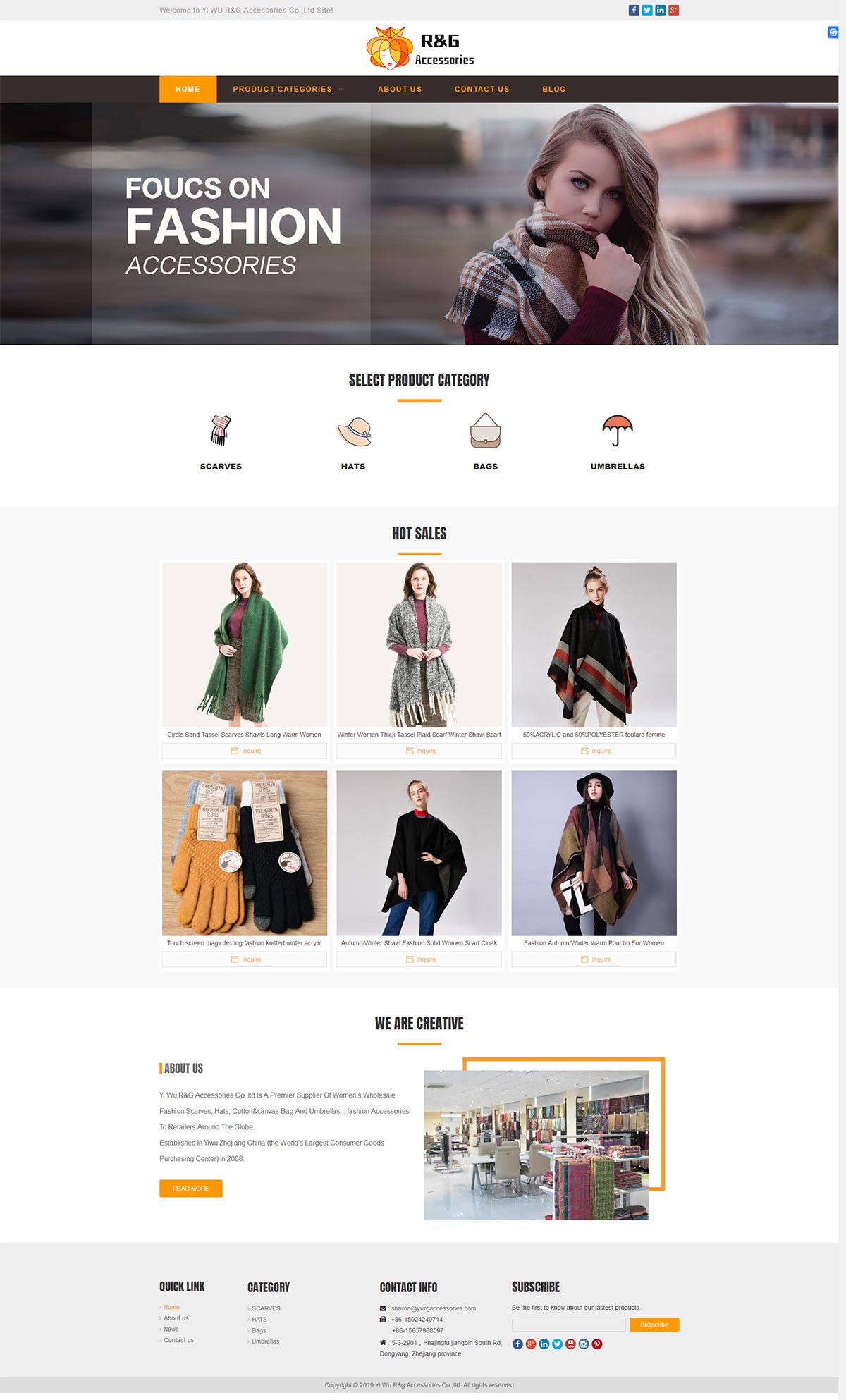 外贸服装网站设计案例