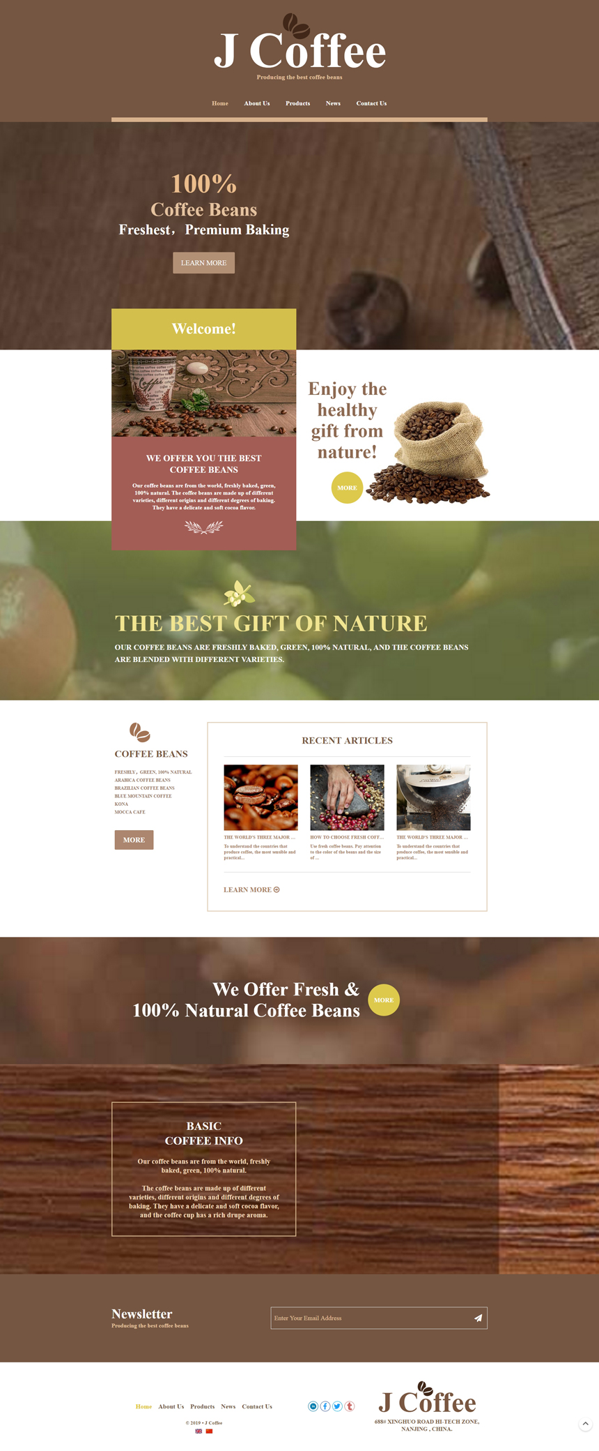 英文农业食品网站建设模板