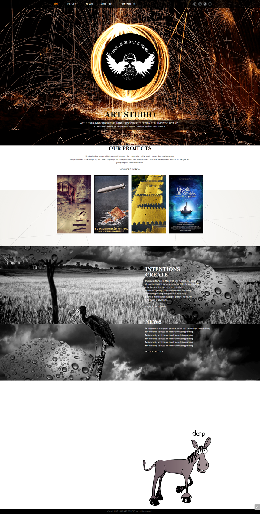 黑色创业设计网站建设模板